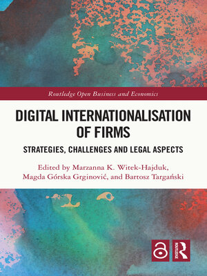 cover image of Digital Internationalisation of Firms